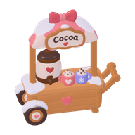 A little cocoa cart for the snowy home